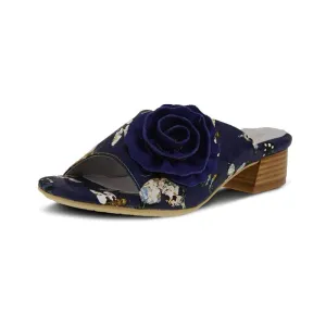 L'Artiste by Spring Step Isittora Navy Multi Women's Dress Slides