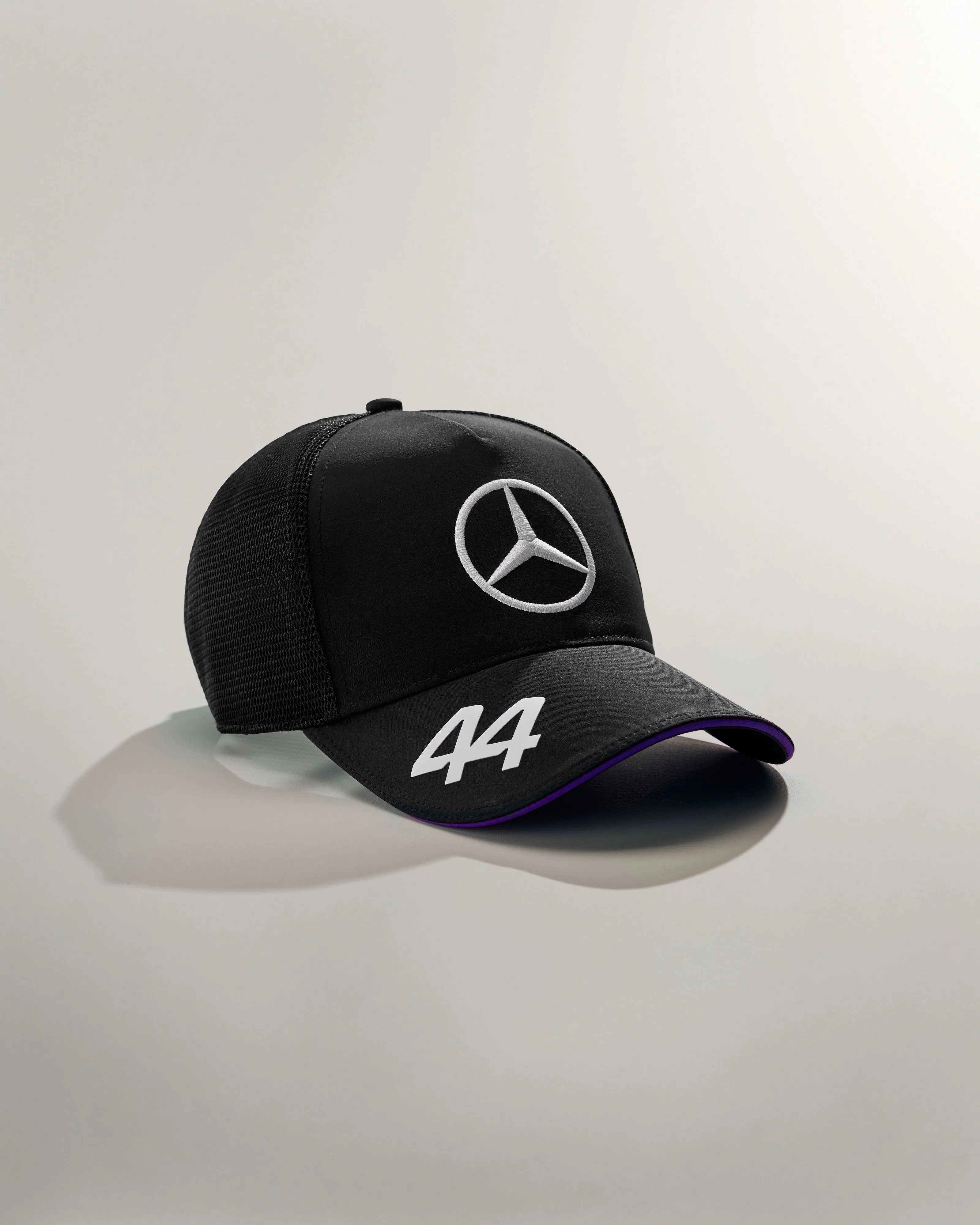 Lewis Hamilton 2024 Team Driver Trucker Cap Black