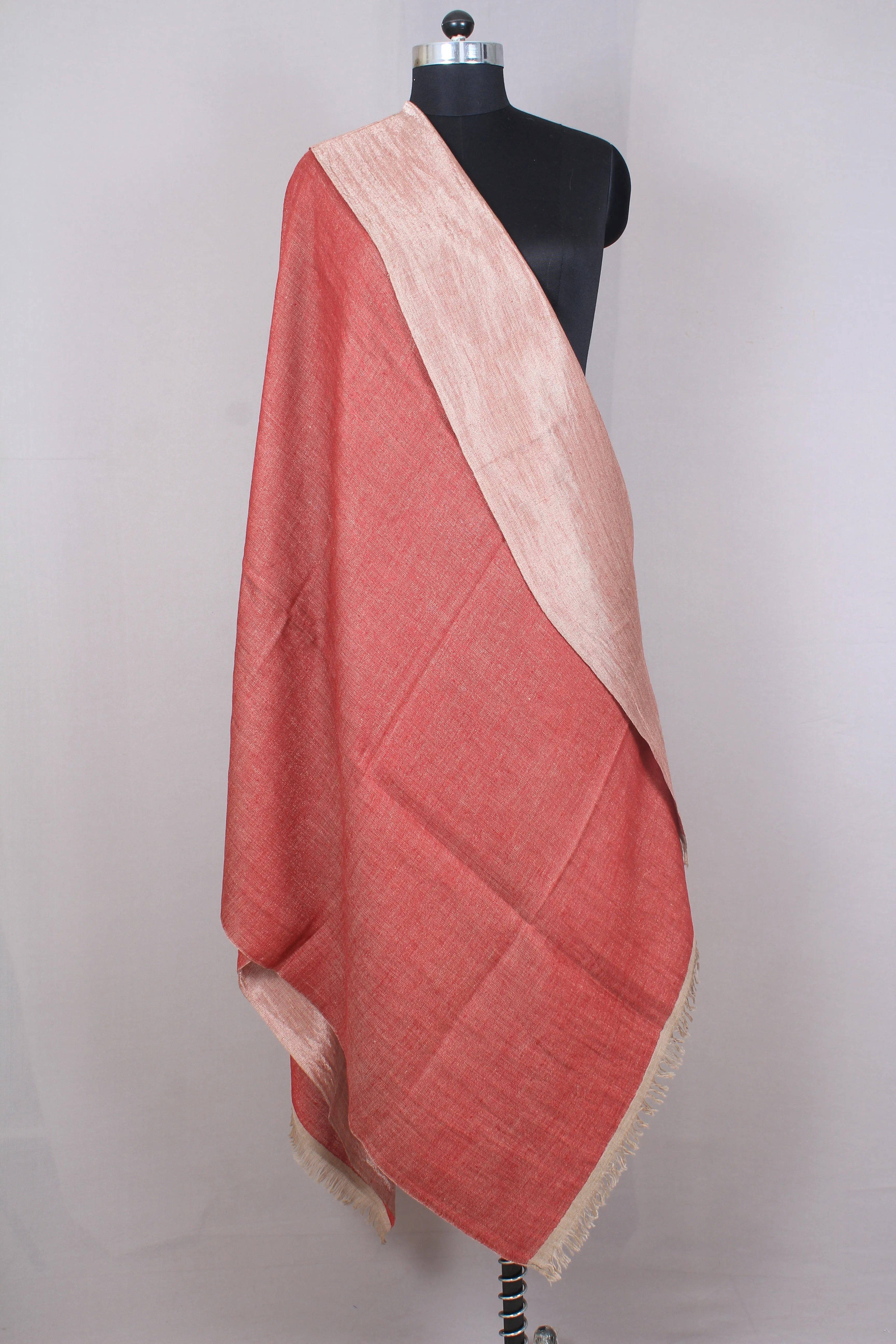 Malayah Metallic Reversible Cashmere shawl