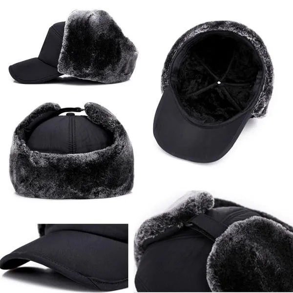 Men's Winter Thick Warm Casual Earmuffs Cap