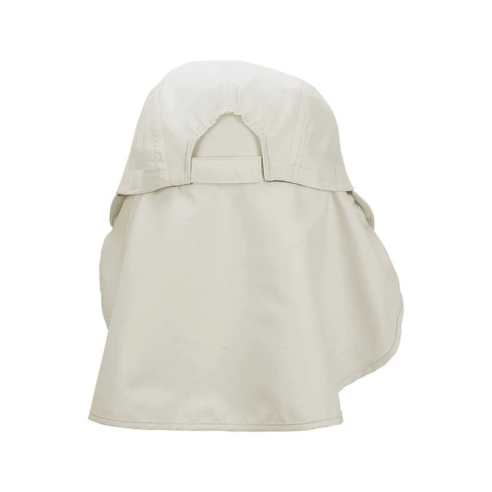 Microfiber Wide Brim Cap with Removable Flap