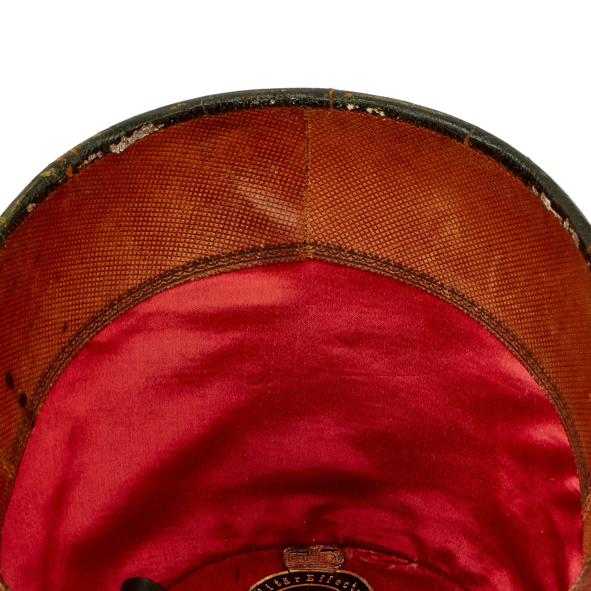 Original 19th Century Imperial Austrian Infantry Officer Shako With Cockade, Rain Cover and Chinstrap - Size 56 ½