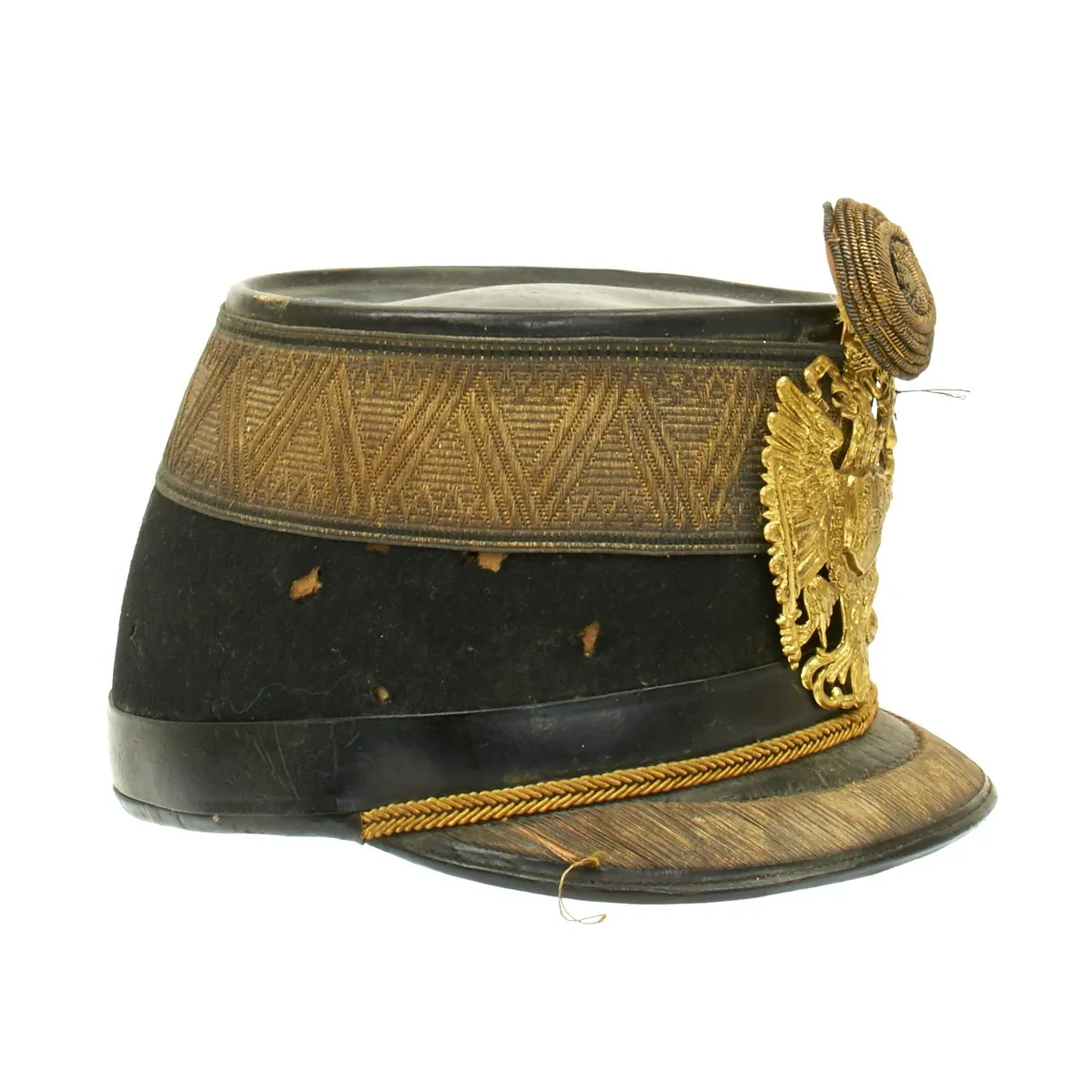 Original 19th Century Imperial Austrian Infantry Senior Officer Shako