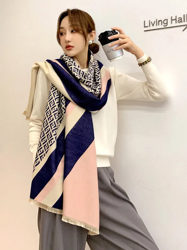 Original Warm Cartoon Print Shawl&Scarf