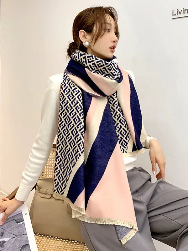 Original Warm Cartoon Print Shawl&Scarf