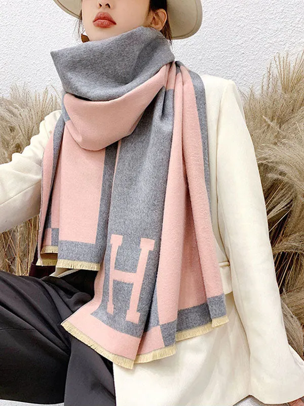 Original Warm Letter Print Shawl&Scarf