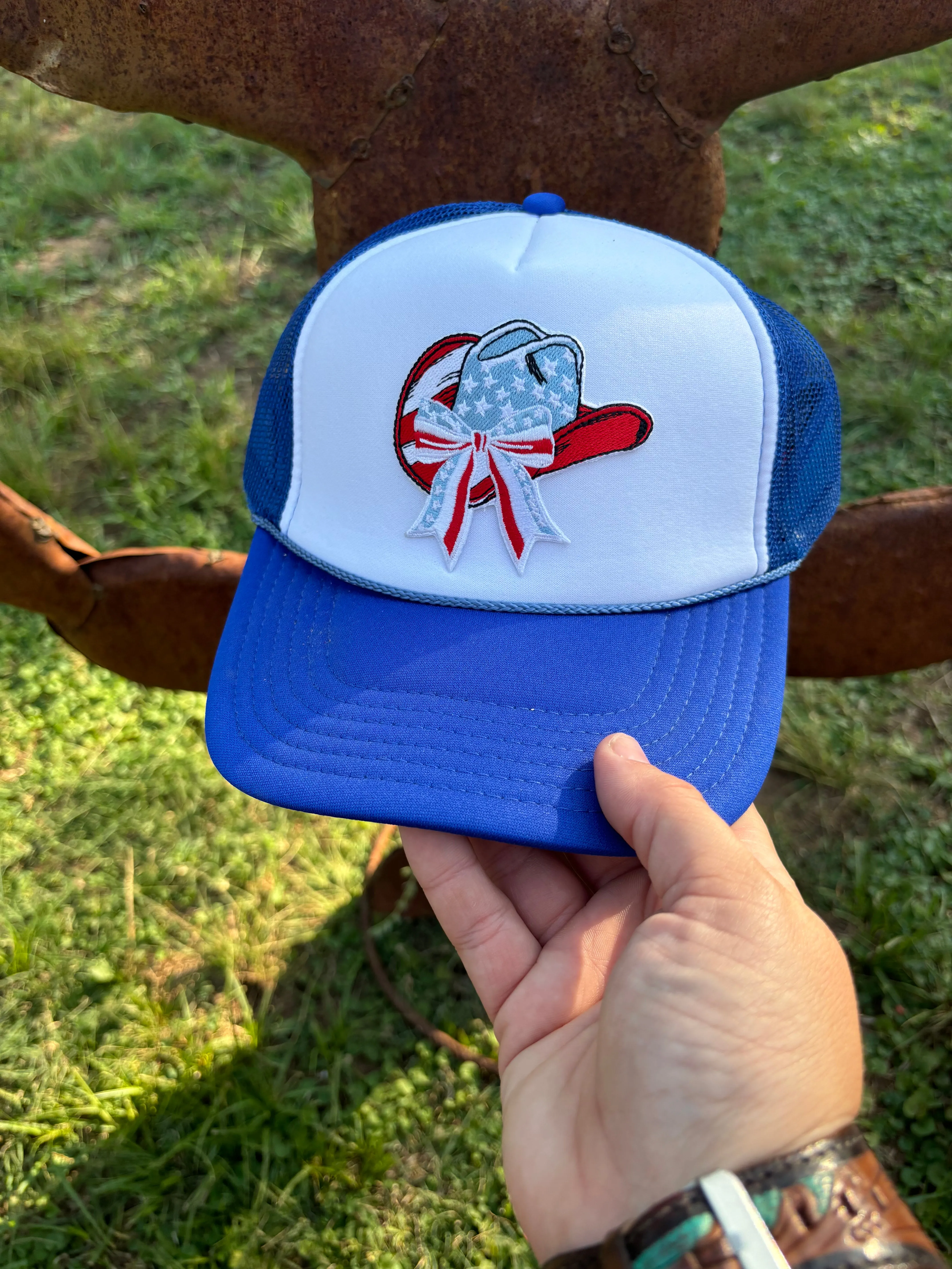 Patriotic Cowboy Hat on B/W Hat