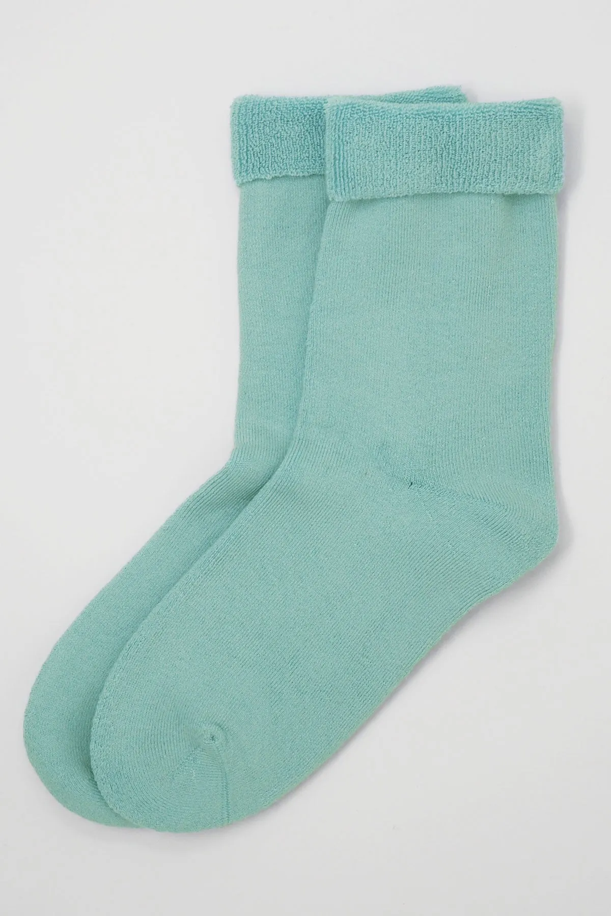 Plain Men's Bed Socks - Blue