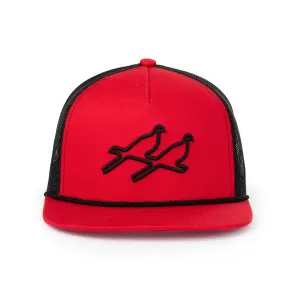 Puff Logo Trucker - Red/Black