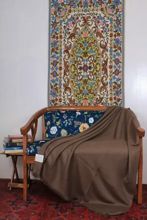 Sayyan Mocha Brown Single Pashmina Blanket