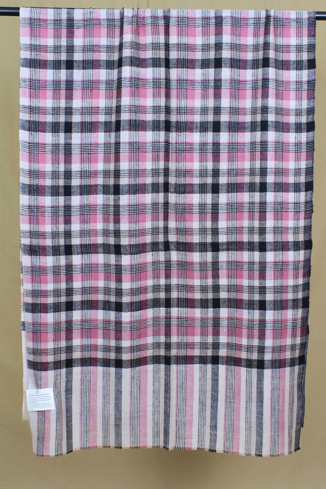 Sejal Multi Coloured Madras Check Cashmere Stole