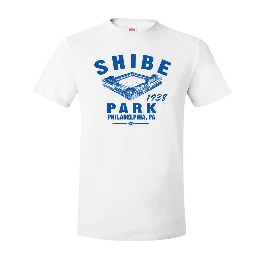 Shibe Park Retro T-Shirt | Shibe Park Vintage White T-Shirt