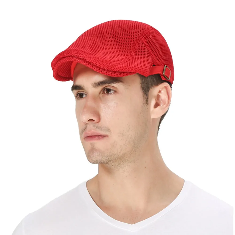 Summer Cotton Flat Ivy Gatsby Newsboy Hat Driving Cap for Men MZ30038