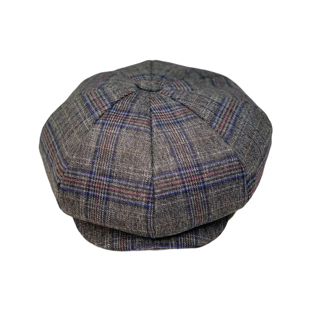 Tartan Plaid Glen Check Baker Boy Flat Cap Beret Newsboy Hat LDG1463