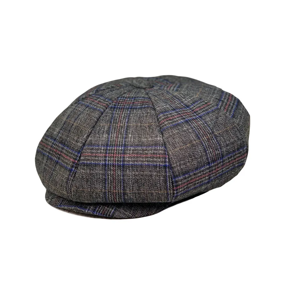 Tartan Plaid Glen Check Baker Boy Flat Cap Beret Newsboy Hat LDG1463