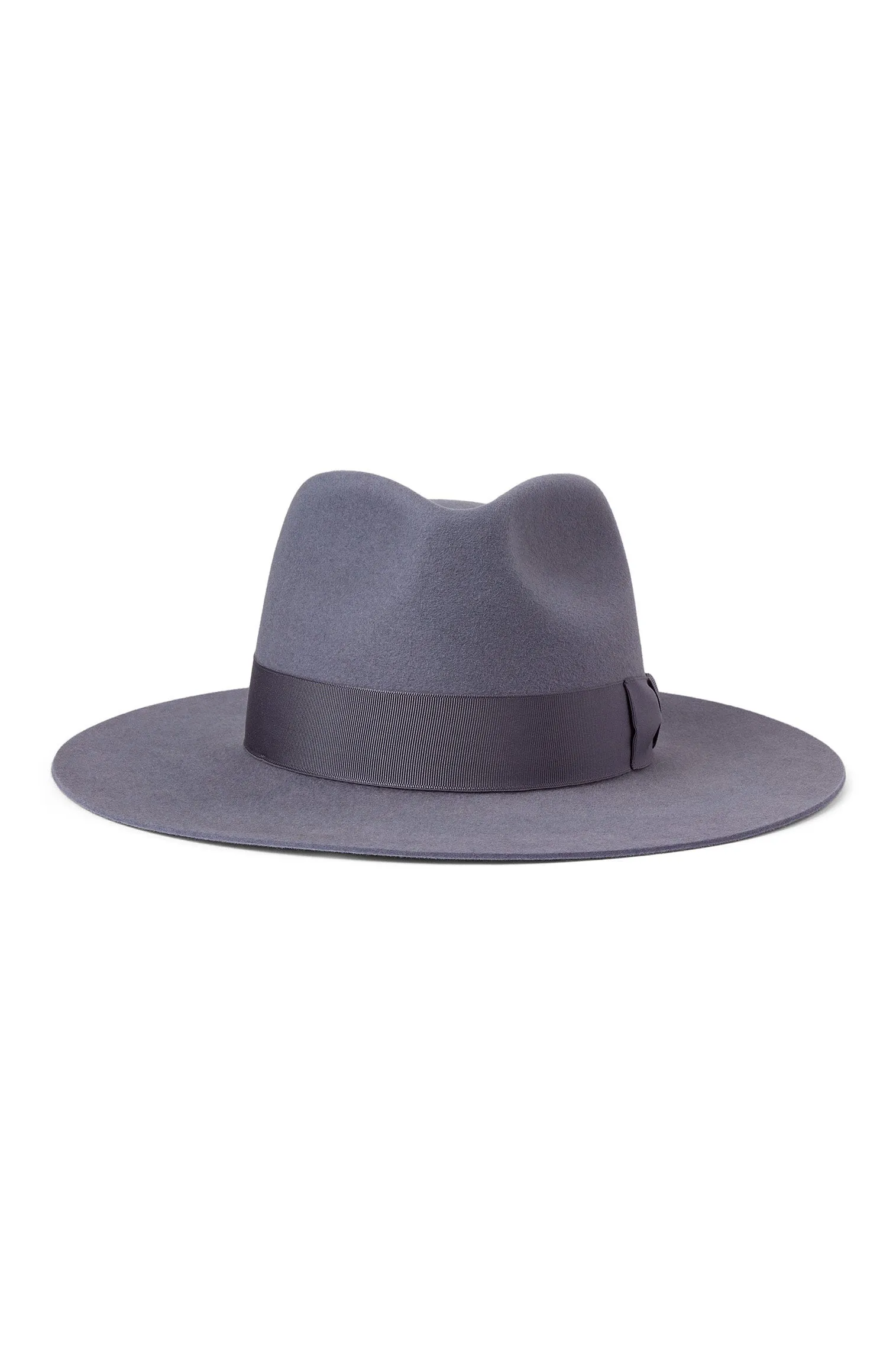 Toni Blue Flat-Brim Fedora