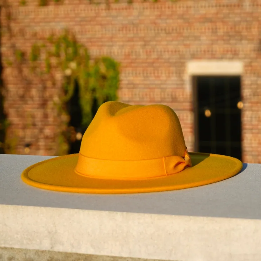 Tori Wide Brim - Yellow