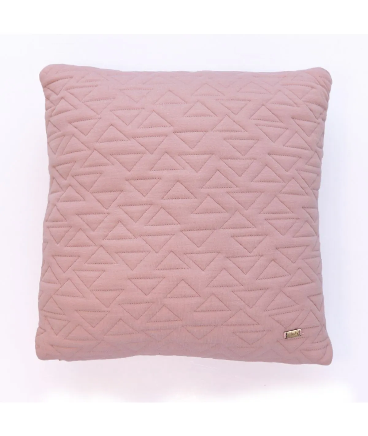 Totit Cotton Knitted Decorative Cameo Pink Color 18 x 18 Inches Cushion Cover