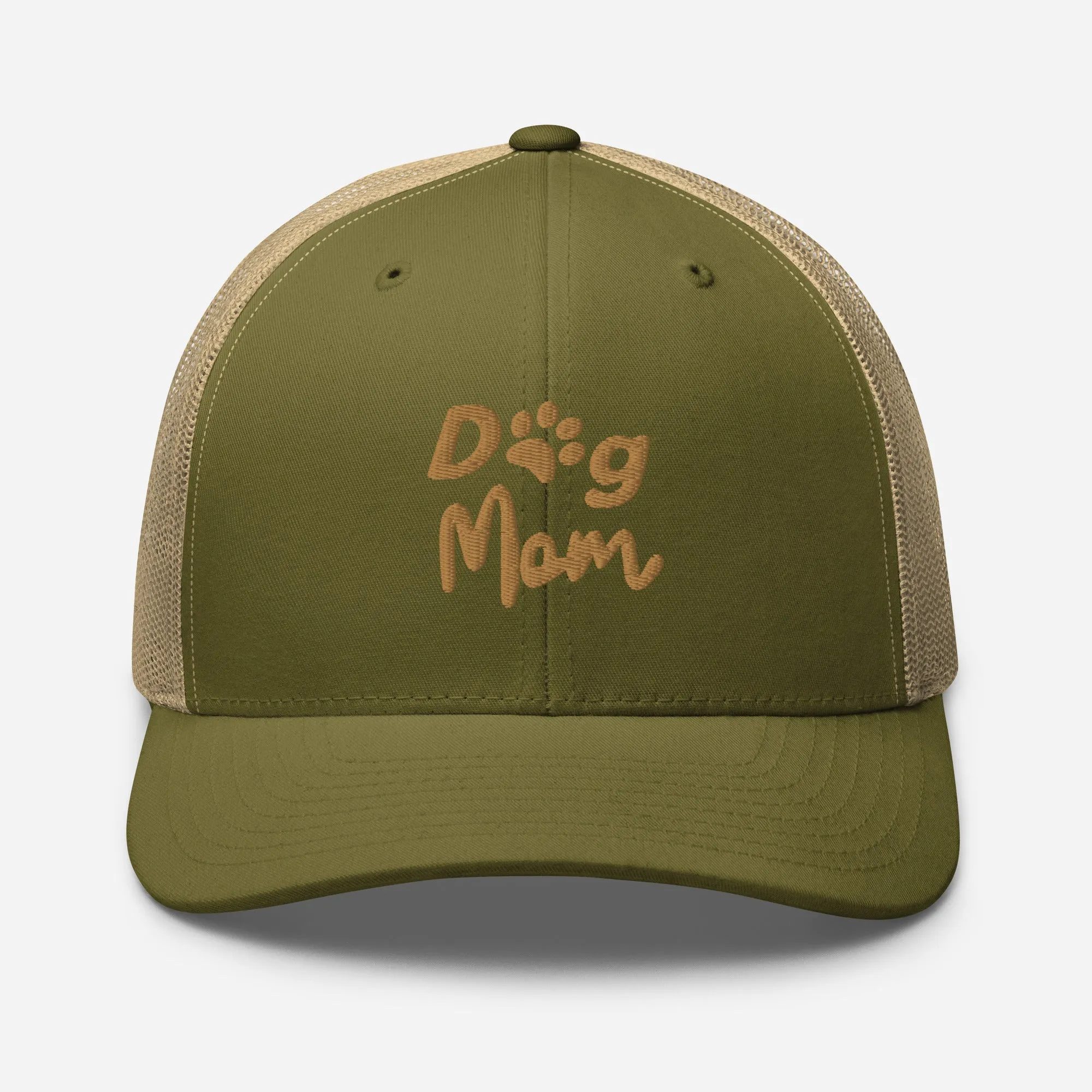 Trucker Cap Dog Mom, Embroidered, lioness-love