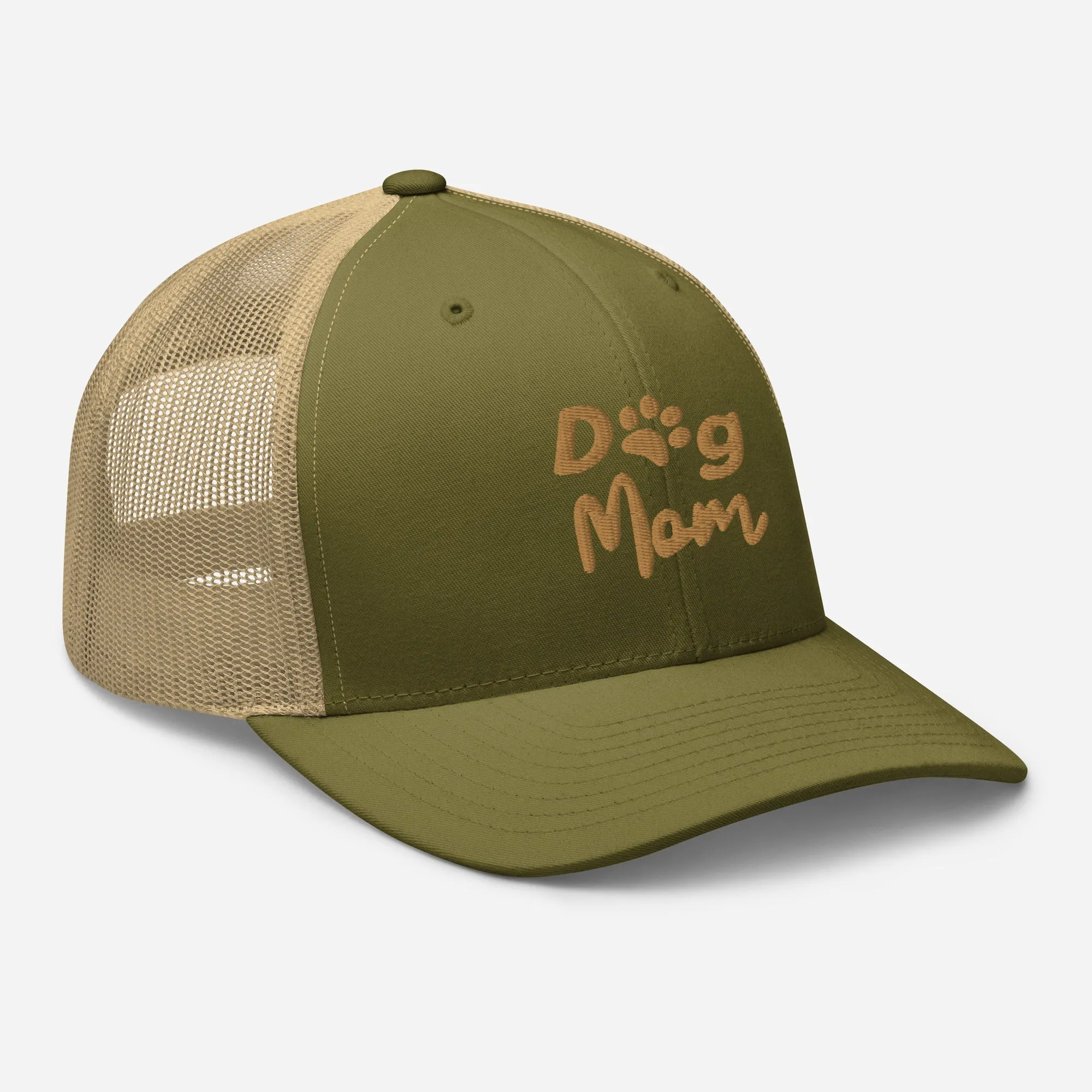 Trucker Cap Dog Mom, Embroidered, lioness-love