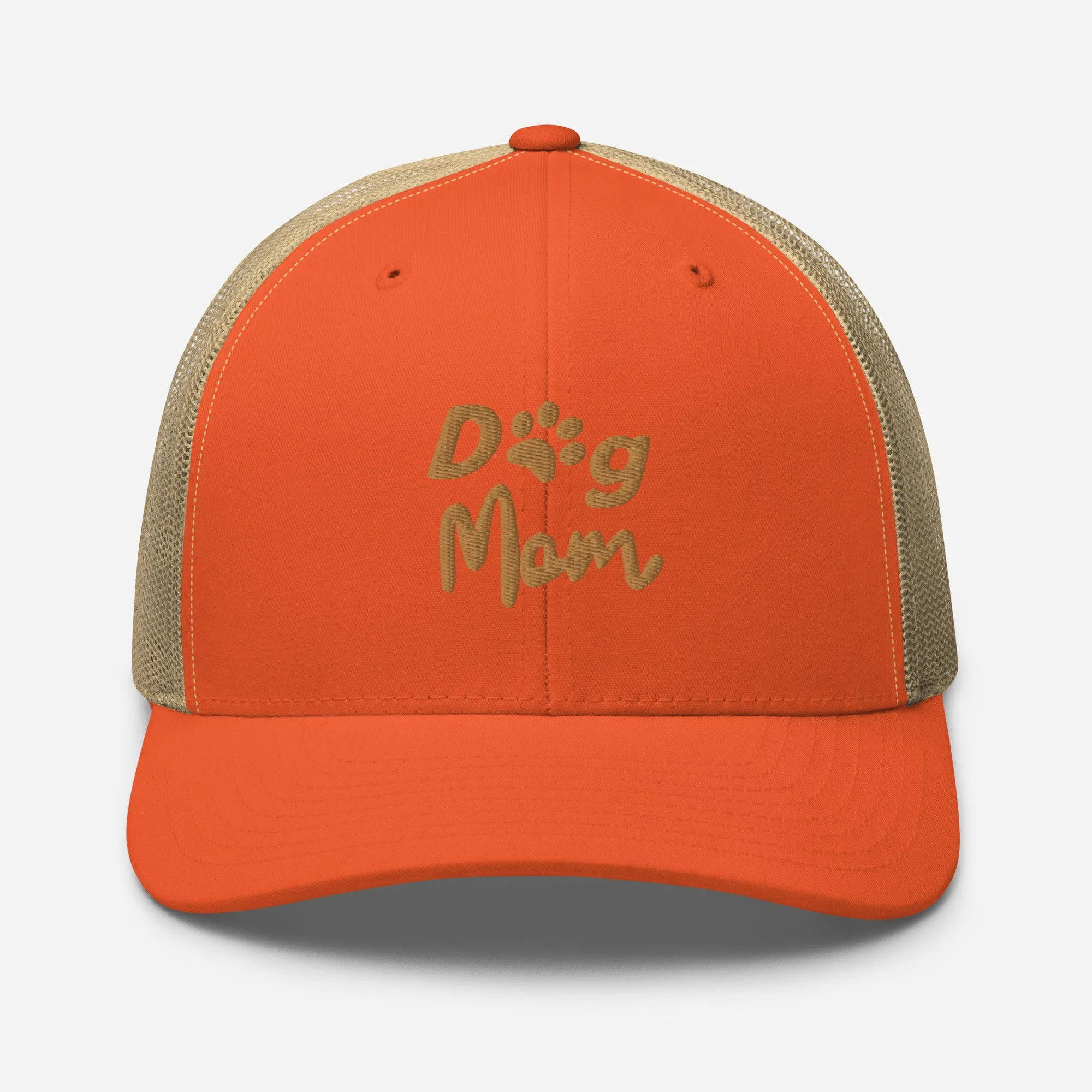 Trucker Cap Dog Mom, Embroidered, lioness-love