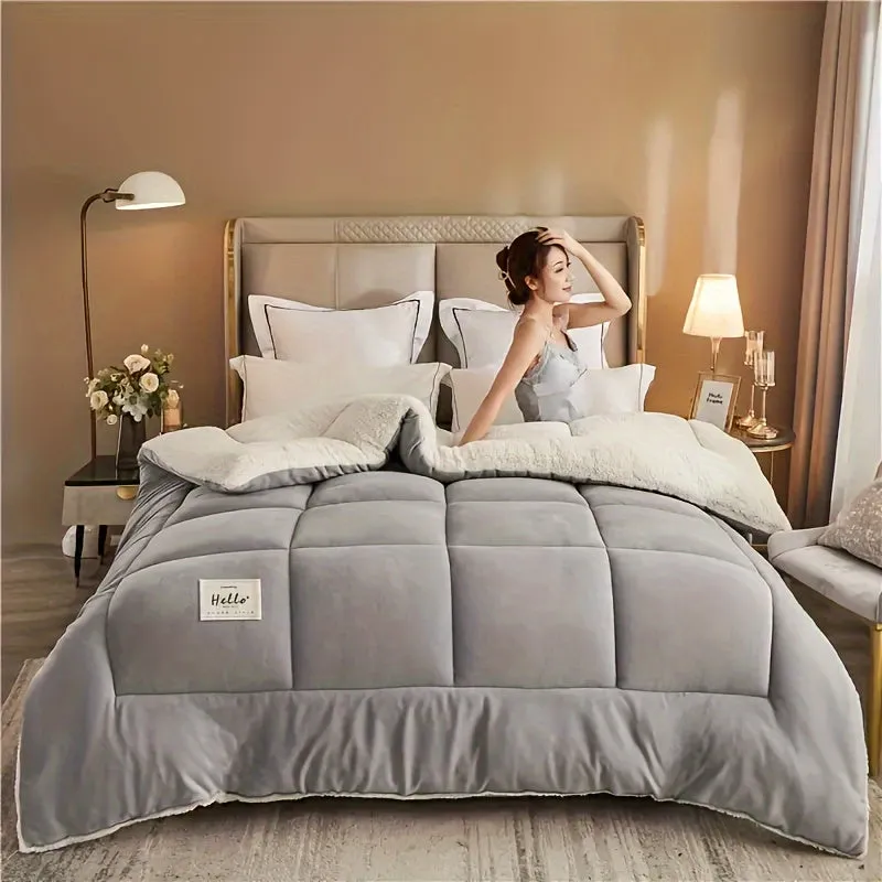 Ultra Soft Quilted Comforter - All-Season, Reversible, Machine Washable Duvet for Year-Round Comfort"