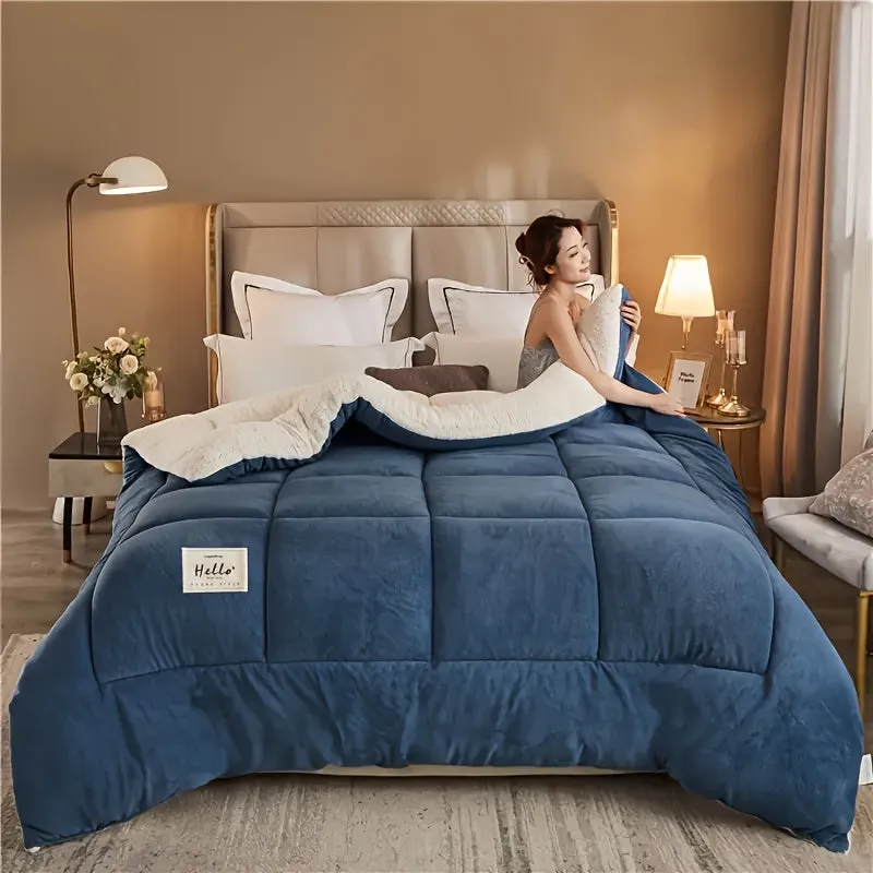 Ultra Soft Quilted Comforter - All-Season, Reversible, Machine Washable Duvet for Year-Round Comfort"