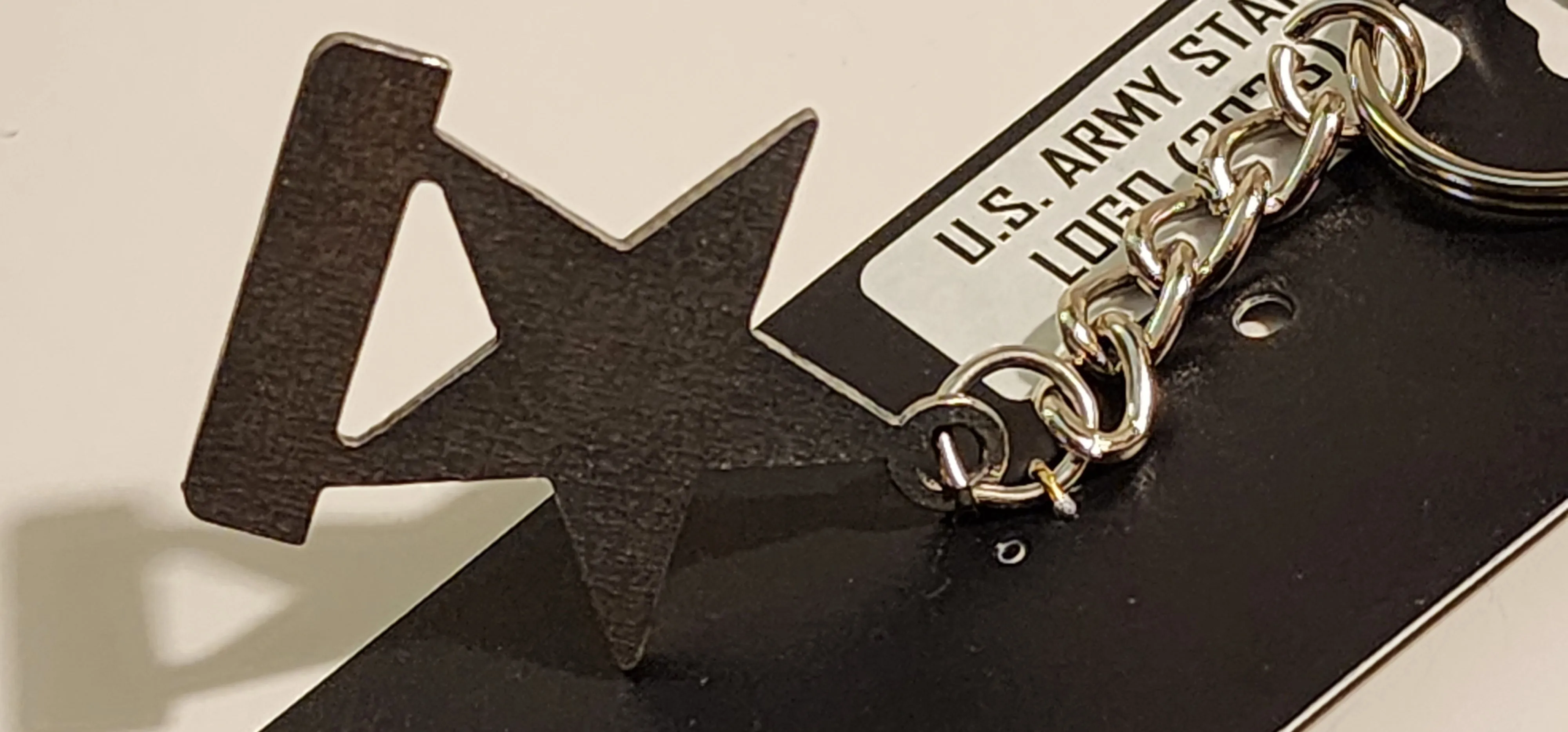 U.S. Army Star Logo Pewter Keychain