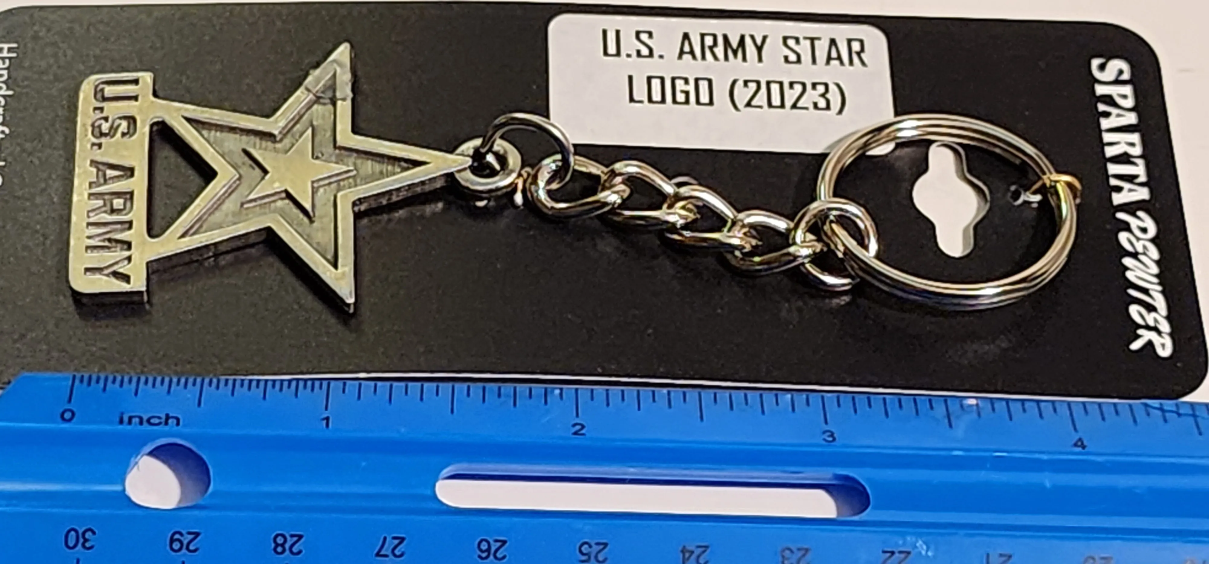 U.S. Army Star Logo Pewter Keychain