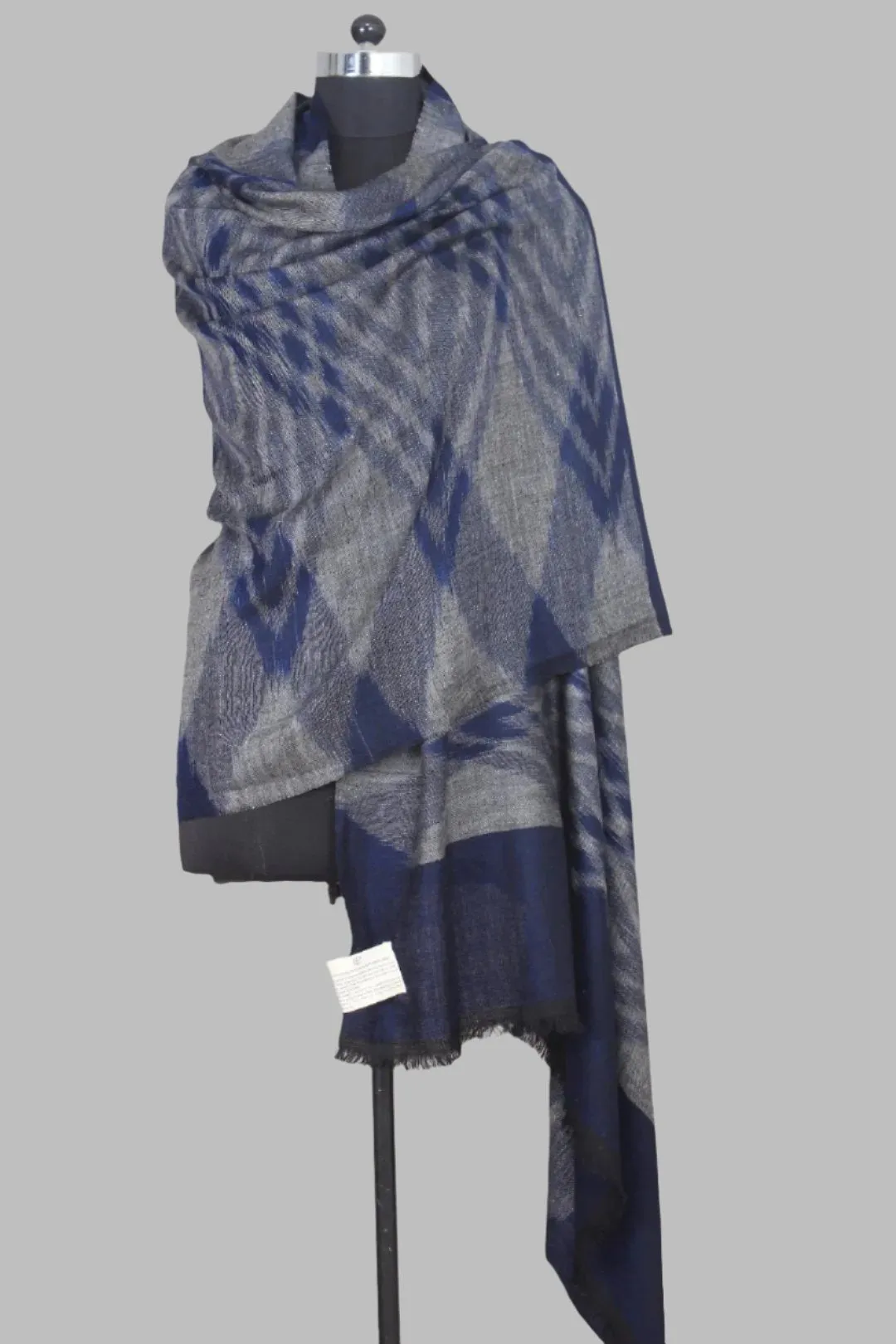 Valentina Ikat Dyed Cashmere Shawl