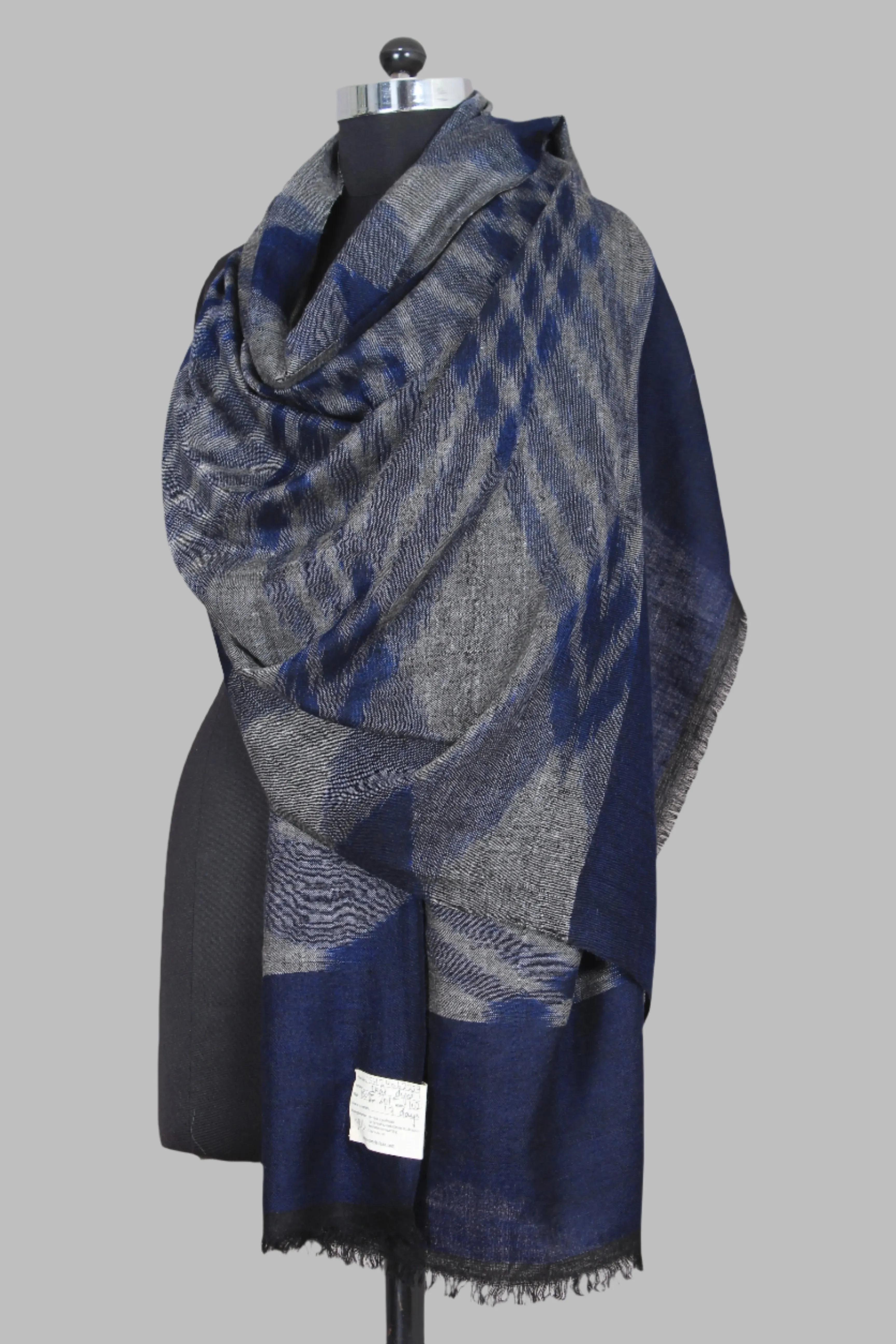 Valentina Ikat Dyed Cashmere Shawl