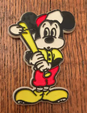 Vintage Mickey Mouse Baseball Figure