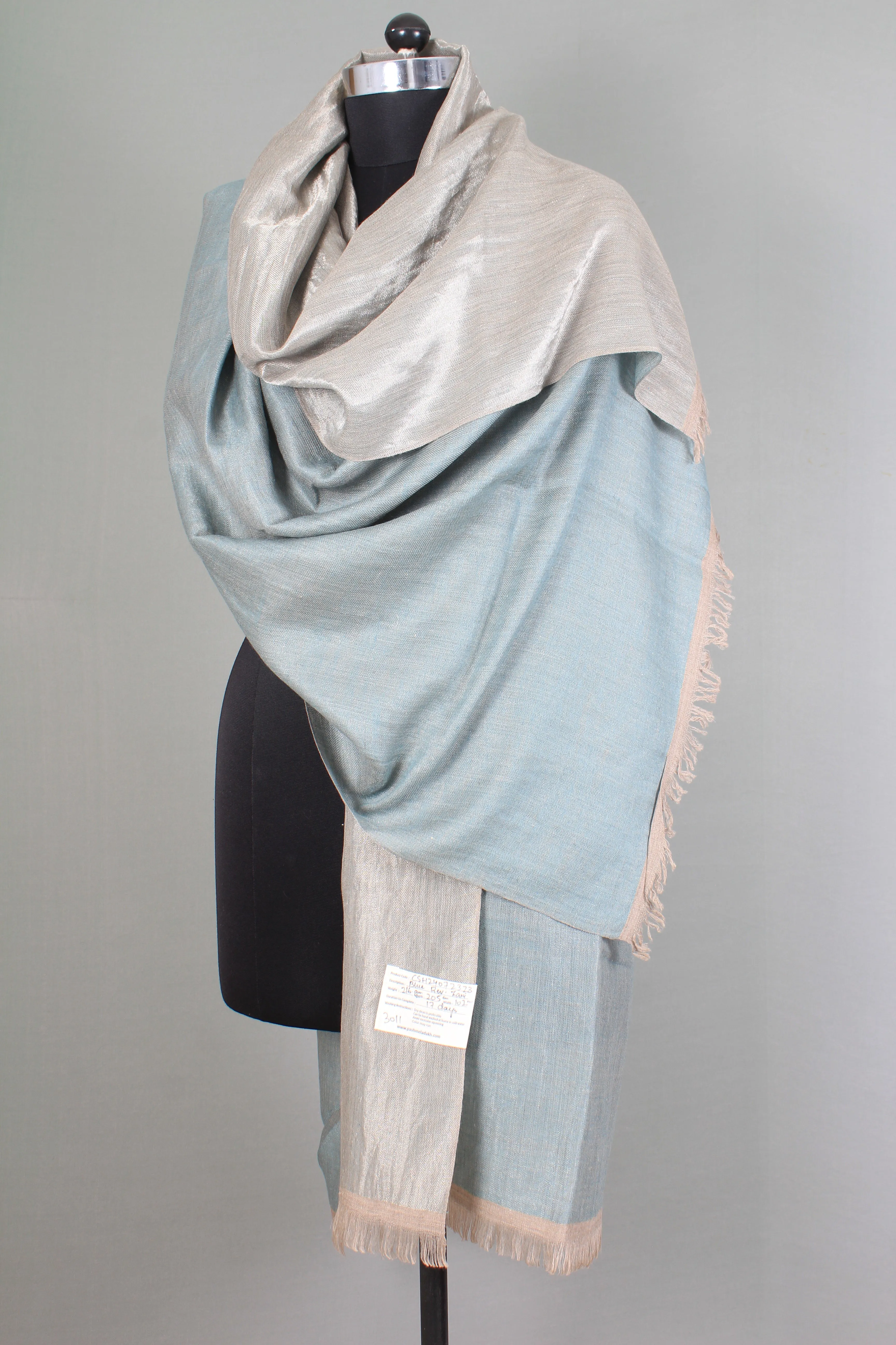 Wallace Metallic & Reversible Cashmere Shawl