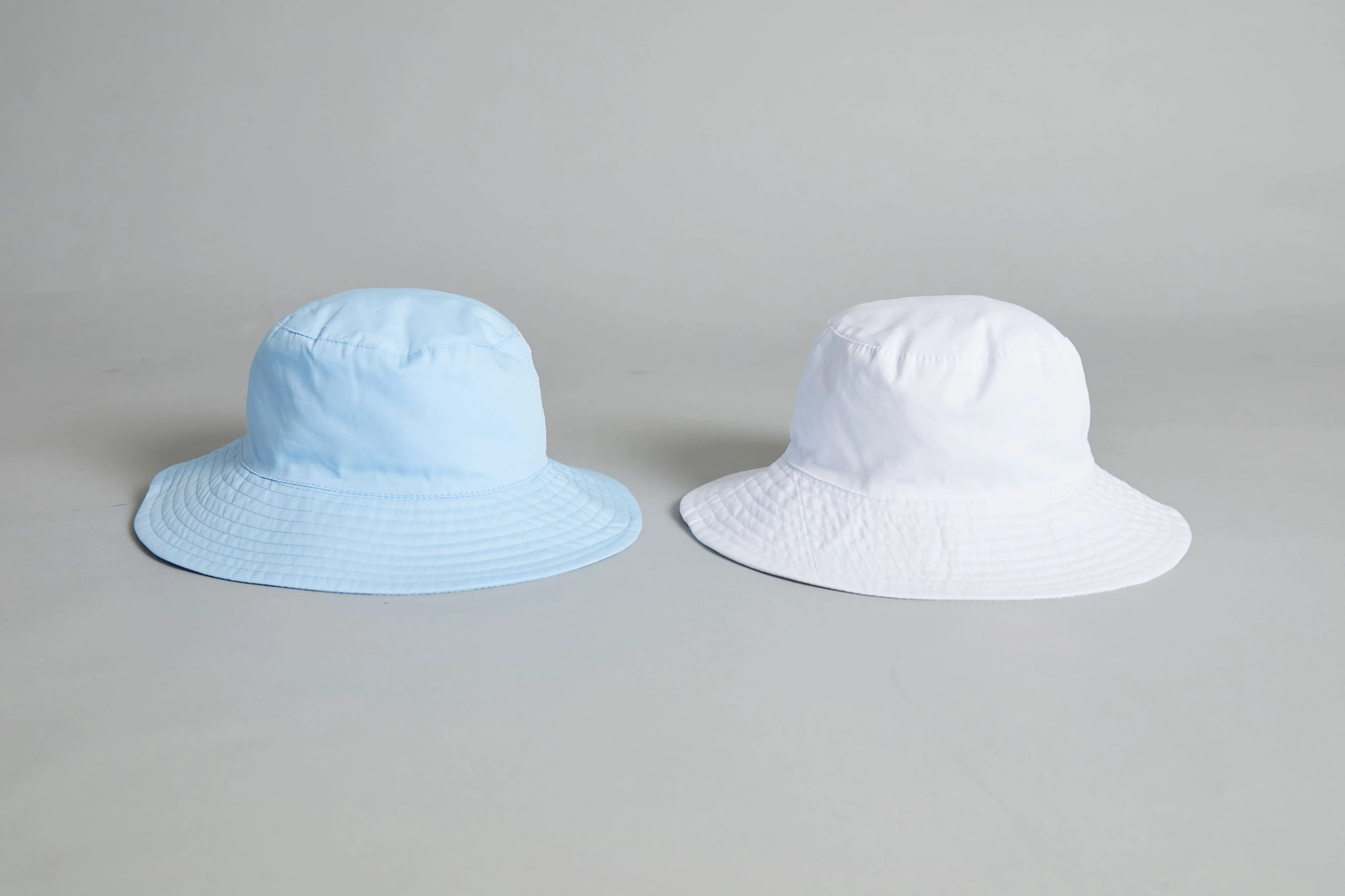 White Wide Brim Cotton Summer Hat