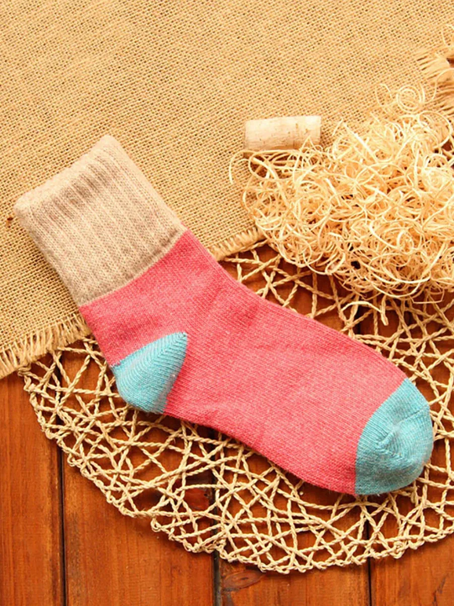 Women Winter Wool Thick Socks(5 Pairs)