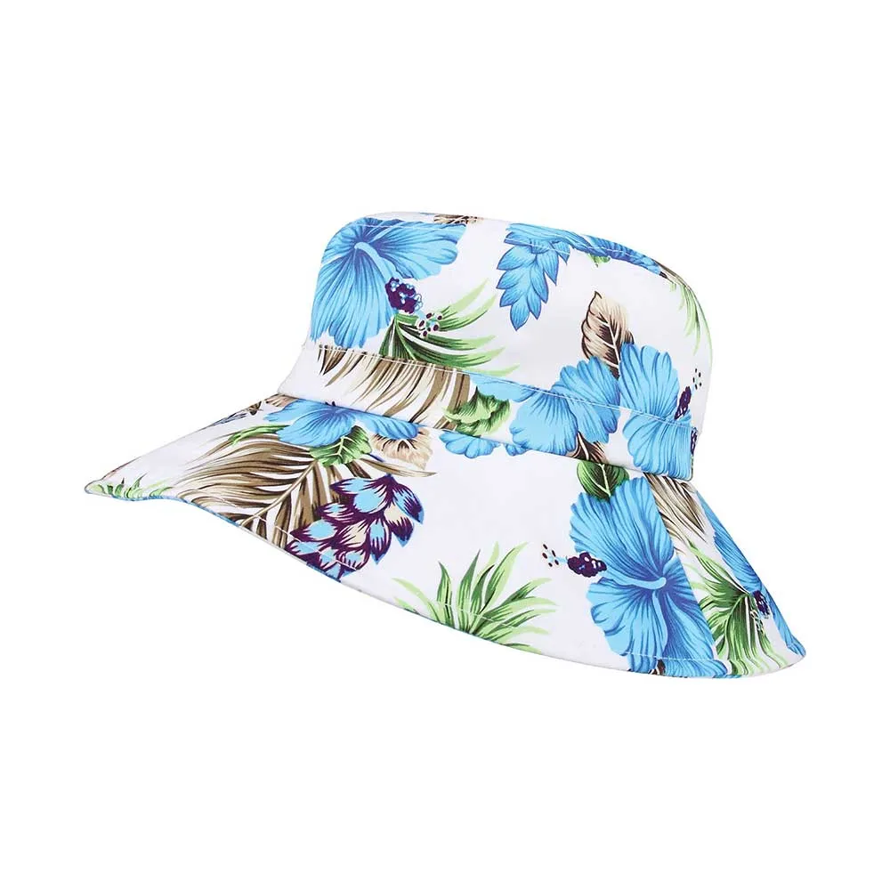 Women's Wide Brim Floral Hat